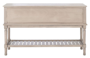 Safavieh Tate Console Table – Elegant Farmhouse Design With Turned Legs, Storage Drawers, And Timeless Charm Greige CNS5722D