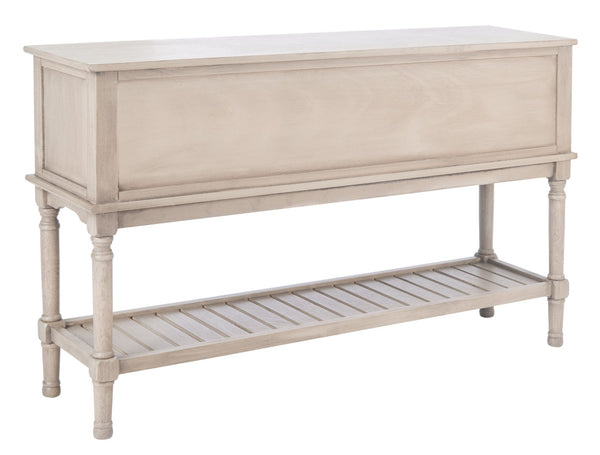 Safavieh Tate Console Table – Elegant Farmhouse Design With Turned Legs, Storage Drawers, And Timeless Charm Greige CNS5722D
