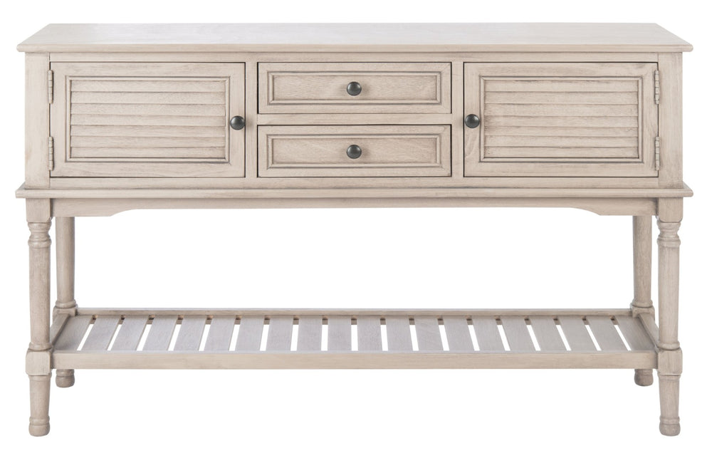Safavieh Tate Console Table – Elegant Farmhouse Design With Turned Legs, Storage Drawers, And Timeless Charm Greige CNS5722D