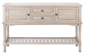 Safavieh Tate Console Table – Elegant Farmhouse Design With Turned Legs, Storage Drawers, And Timeless Charm Greige CNS5722D