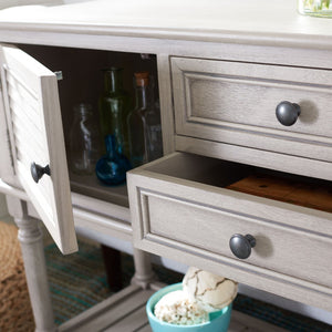 Safavieh Tate Console Table – Elegant Farmhouse Design With Turned Legs, Storage Drawers, And Timeless Charm Greige CNS5722D