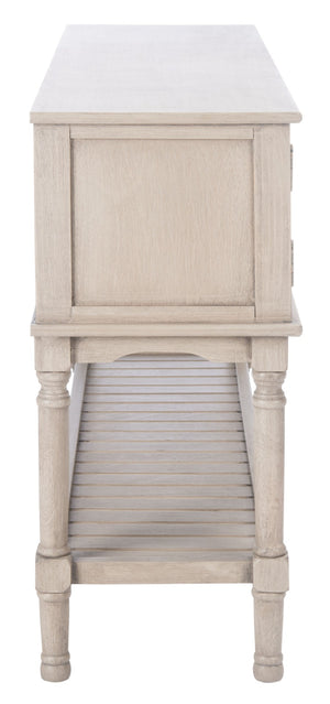Safavieh Tate Console Table – Elegant Farmhouse Design With Turned Legs, Storage Drawers, And Timeless Charm Greige CNS5722D