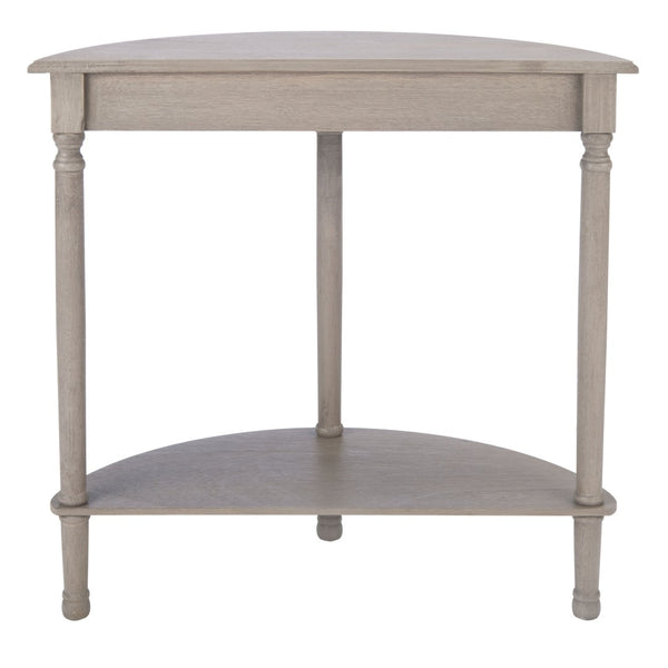Safavieh Tinsley Half-Round Console Table - Elegant Entryway Accent With Carved Details And Timeless Style Greige CNS5723A