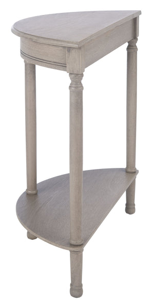 Safavieh Tinsley Half-Round Console Table - Elegant Entryway Accent With Carved Details And Timeless Style Greige CNS5723A