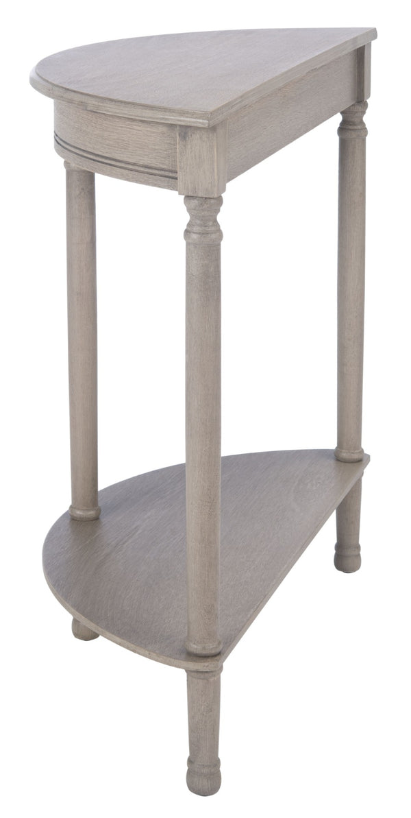 Safavieh Tinsley Half-Round Console Table - Elegant Entryway Accent With Carved Details And Timeless Style Greige CNS5723A