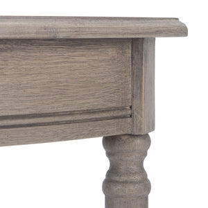 Safavieh Tinsley Half-Round Console Table - Elegant Entryway Accent With Carved Details And Timeless Style Greige CNS5723A