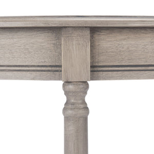 Safavieh Tinsley Half-Round Console Table - Elegant Entryway Accent With Carved Details And Timeless Style Greige CNS5723A