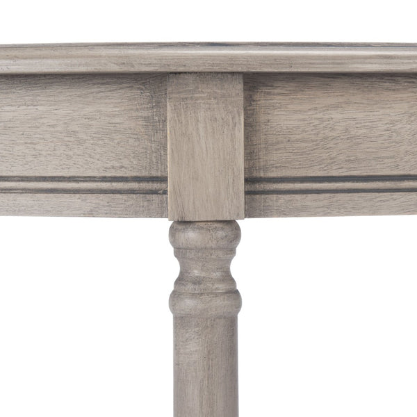 Safavieh Tinsley Half-Round Console Table - Elegant Entryway Accent With Carved Details And Timeless Style Greige CNS5723A