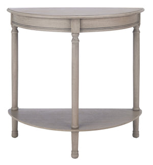 Safavieh Tinsley Half-Round Console Table - Elegant Entryway Accent With Carved Details And Timeless Style Greige CNS5723A