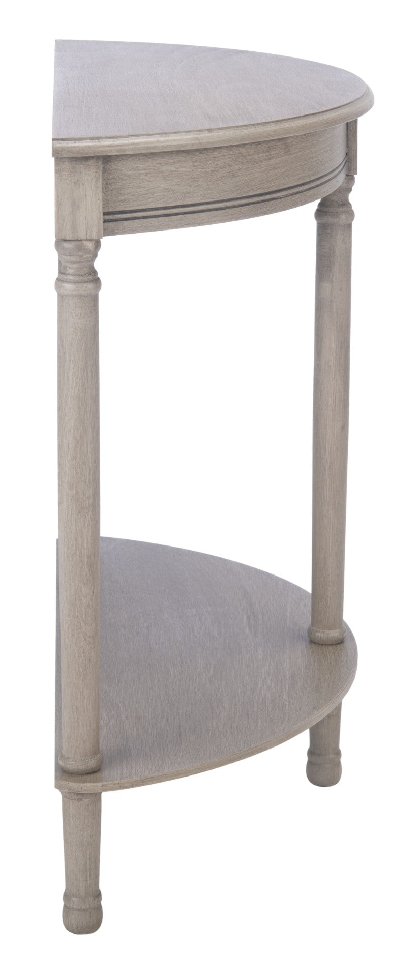 Safavieh Tinsley Half-Round Console Table - Elegant Entryway Accent With Carved Details And Timeless Style Greige CNS5723A