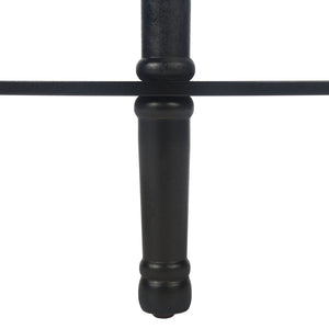 Safavieh Tinsley Half-Round Console Table - Elegant Entryway Accent With Carved Details And Timeless Style Black CNS5723B