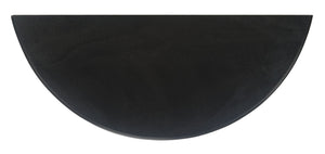 Safavieh Tinsley Half-Round Console Table - Elegant Entryway Accent With Carved Details And Timeless Style Black CNS5723B
