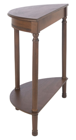 Safavieh Tinsley Half-Round Console Table - Elegant Entryway Accent With Carved Details And Timeless Style Brown CNS5723C