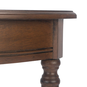 Safavieh Tinsley Half-Round Console Table - Elegant Entryway Accent With Carved Details And Timeless Style Brown CNS5723C