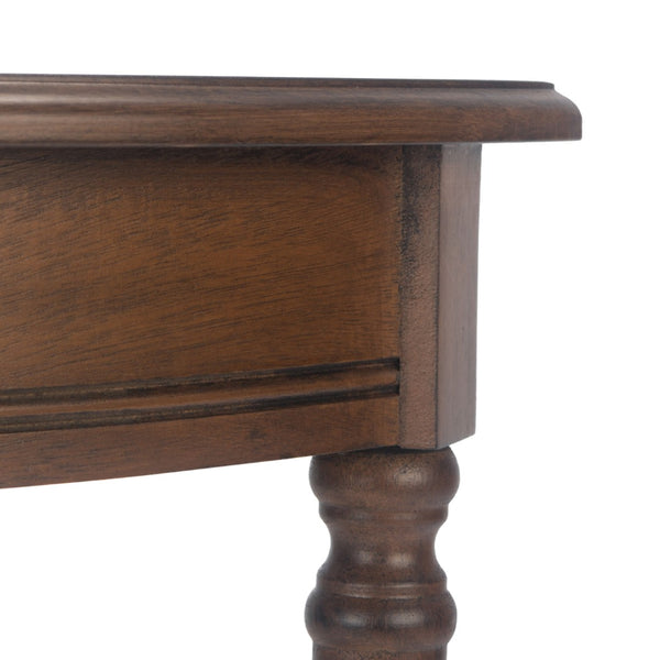 Safavieh Tinsley Half-Round Console Table - Elegant Entryway Accent With Carved Details And Timeless Style Brown CNS5723C