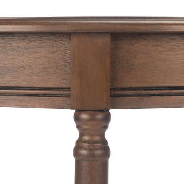 Safavieh Tinsley Half-Round Console Table - Elegant Entryway Accent With Carved Details And Timeless Style Brown CNS5723C