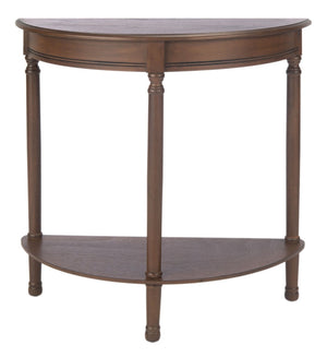 Safavieh Tinsley Half-Round Console Table - Elegant Entryway Accent With Carved Details And Timeless Style Brown CNS5723C