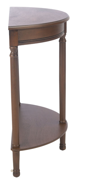 Safavieh Tinsley Half-Round Console Table - Elegant Entryway Accent With Carved Details And Timeless Style Brown CNS5723C