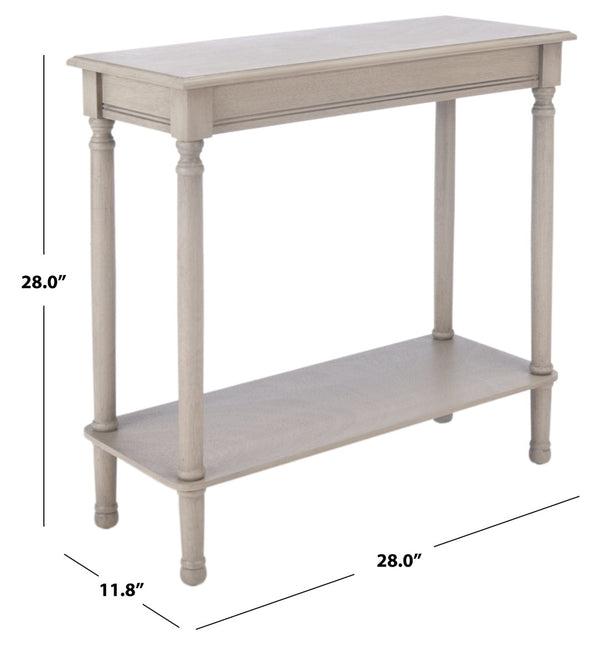 Safavieh Tinsley Rectangular Console Table - Timeless Design With Turned Legs For Entryway Or Living Room Elegance Greige CNS5724A