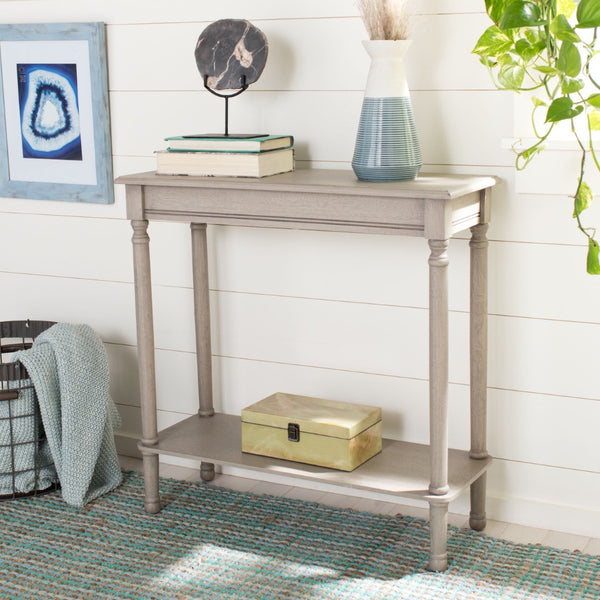 Safavieh Tinsley Rectangular Console Table - Timeless Design With Turned Legs For Entryway Or Living Room Elegance Greige CNS5724A