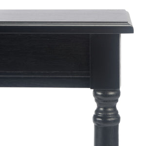 Safavieh Tinsley Rectangular Console Table - Timeless Design With Turned Legs For Entryway Or Living Room Elegance Black CNS5724B