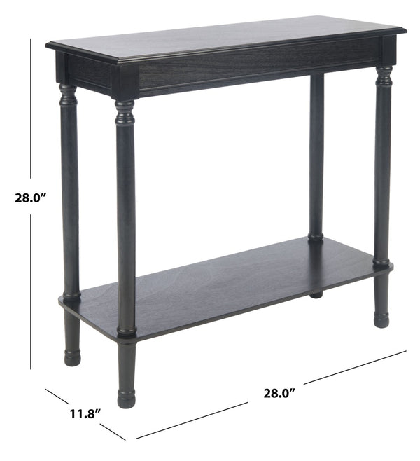Safavieh Tinsley Rectangular Console Table - Timeless Design With Turned Legs For Entryway Or Living Room Elegance Black CNS5724B