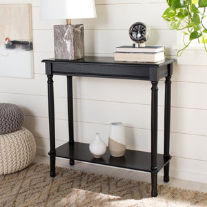 Safavieh Tinsley Rectangular Console Table - Timeless Design With Turned Legs For Entryway Or Living Room Elegance Black CNS5724B