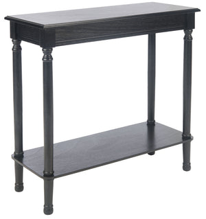 Safavieh Tinsley Rectangular Console Table - Timeless Design With Turned Legs For Entryway Or Living Room Elegance Black CNS5724B