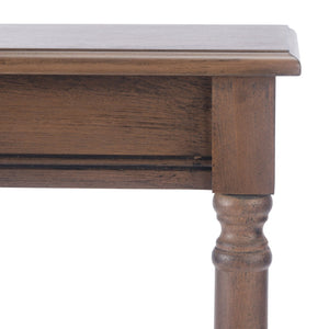 Safavieh Tinsley Rectangular Console Table - Timeless Design With Turned Legs For Entryway Or Living Room Elegance Brown CNS5724C