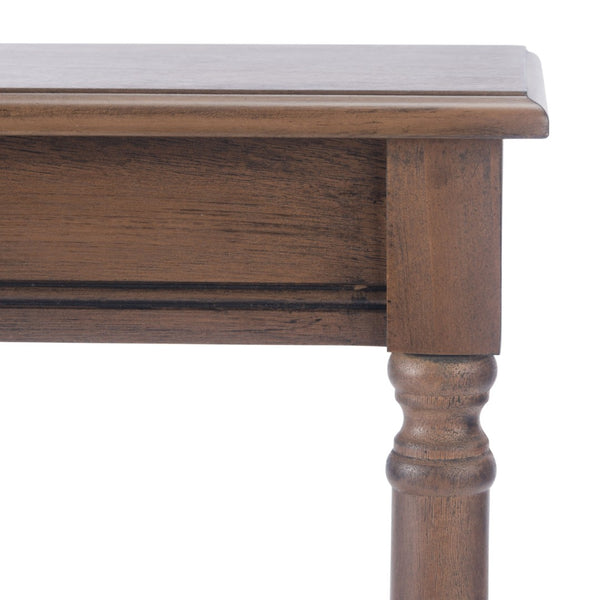 Safavieh Tinsley Rectangular Console Table - Timeless Design With Turned Legs For Entryway Or Living Room Elegance Brown CNS5724C