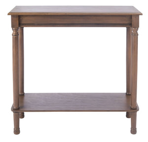 Safavieh Tinsley Rectangular Console Table - Timeless Design With Turned Legs For Entryway Or Living Room Elegance Brown CNS5724C