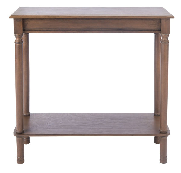 Safavieh Tinsley Rectangular Console Table - Timeless Design With Turned Legs For Entryway Or Living Room Elegance Brown CNS5724C
