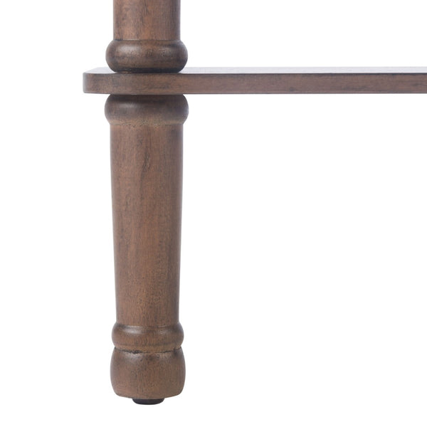 Safavieh Tinsley Rectangular Console Table - Timeless Design With Turned Legs For Entryway Or Living Room Elegance Brown CNS5724C