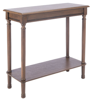 Safavieh Tinsley Rectangular Console Table - Timeless Design With Turned Legs For Entryway Or Living Room Elegance Brown CNS5724C