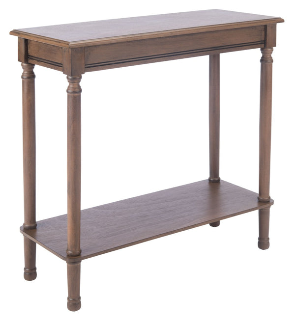 Safavieh Tinsley Rectangular Console Table - Timeless Design With Turned Legs For Entryway Or Living Room Elegance Brown CNS5724C