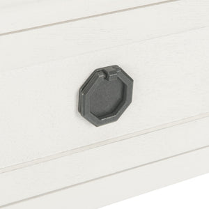 Safavieh Allura Console Table – Charming Farmhouse Accent With Carved Details And Ample Storage For Entryways Distressed White CNS5725A