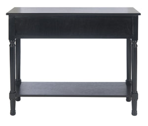 Safavieh Allura Console Table – Charming Farmhouse Accent With Carved Details And Ample Storage For Entryways Black CNS5725B