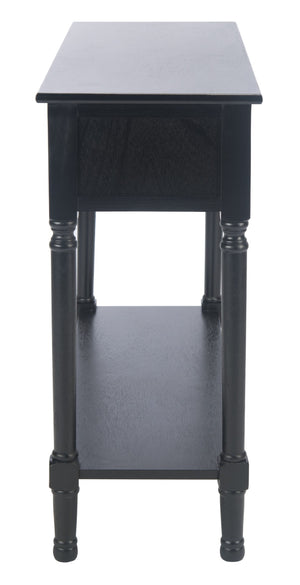 Safavieh Allura Console Table – Charming Farmhouse Accent With Carved Details And Ample Storage For Entryways Black CNS5725B