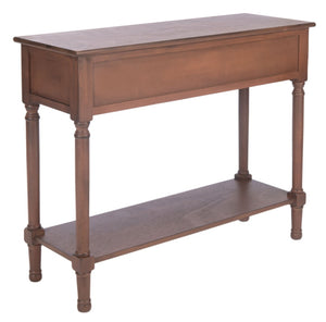 Safavieh Allura Console Table – Charming Farmhouse Accent With Carved Details And Ample Storage For Entryways Brown CNS5725C