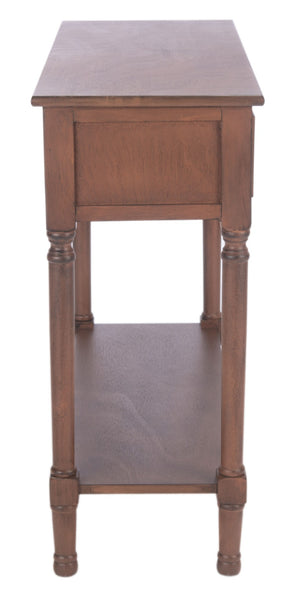 Safavieh Allura Console Table – Charming Farmhouse Accent With Carved Details And Ample Storage For Entryways Brown CNS5725C