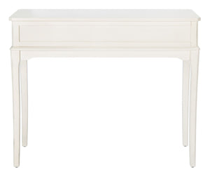 Safavieh Opal Elegant Two-Drawer Console Table For Entryway With French Country Charm And Modern Farmhouse Style Distressed White CNS5726A