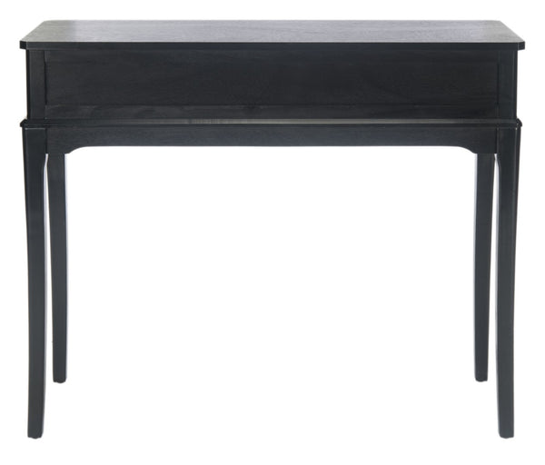Safavieh Opal Elegant Two-Drawer Console Table For Entryway With French Country Charm And Modern Farmhouse Style Black CNS5726B