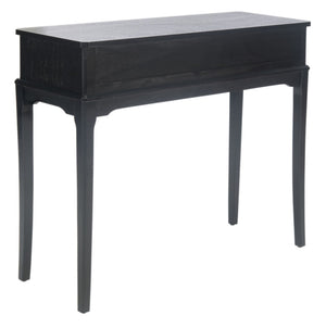 Safavieh Opal Elegant Two-Drawer Console Table For Entryway With French Country Charm And Modern Farmhouse Style Black CNS5726B