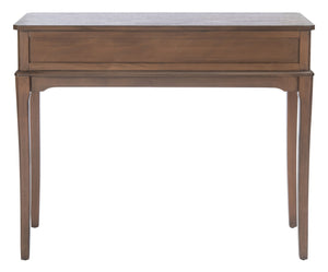 Safavieh Opal Elegant Two-Drawer Console Table For Entryway With French Country Charm And Modern Farmhouse Style Brown CNS5726C