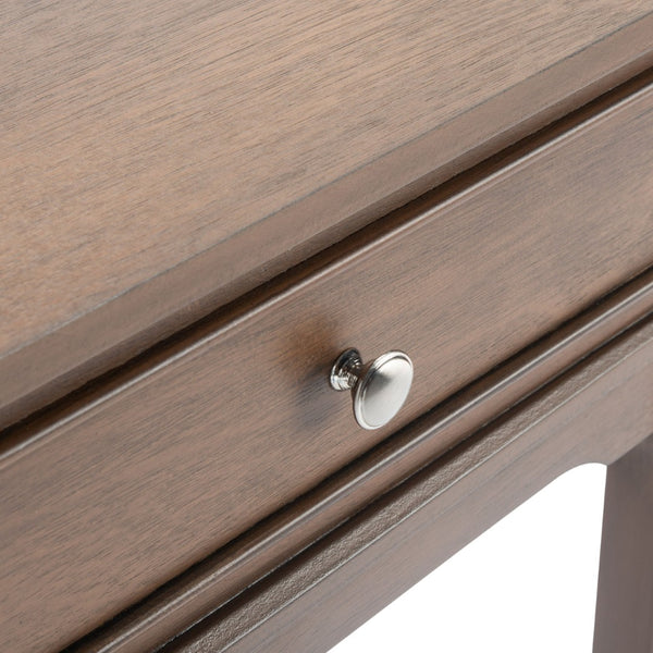 Safavieh Opal Elegant Two-Drawer Console Table For Entryway With French Country Charm And Modern Farmhouse Style Brown CNS5726C