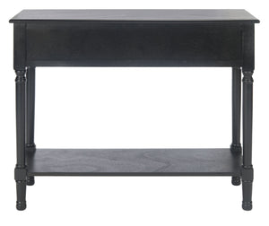 Safavieh Haines Console Table - Elegant Carved Design With Sleek Storage For Entryways And Living Spaces Black CNS5727A