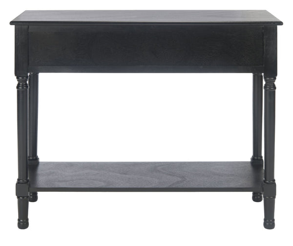 Safavieh Haines Console Table - Elegant Carved Design With Sleek Storage For Entryways And Living Spaces Black CNS5727A
