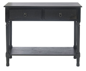 Safavieh Haines Console Table - Elegant Carved Design With Sleek Storage For Entryways And Living Spaces Black CNS5727A