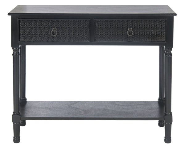 Safavieh Haines Console Table - Elegant Carved Design With Sleek Storage For Entryways And Living Spaces Black CNS5727A