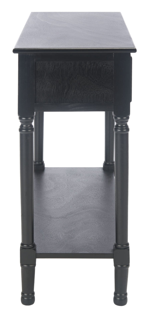 Safavieh Haines Console Table - Elegant Carved Design With Sleek Storage For Entryways And Living Spaces Black CNS5727A